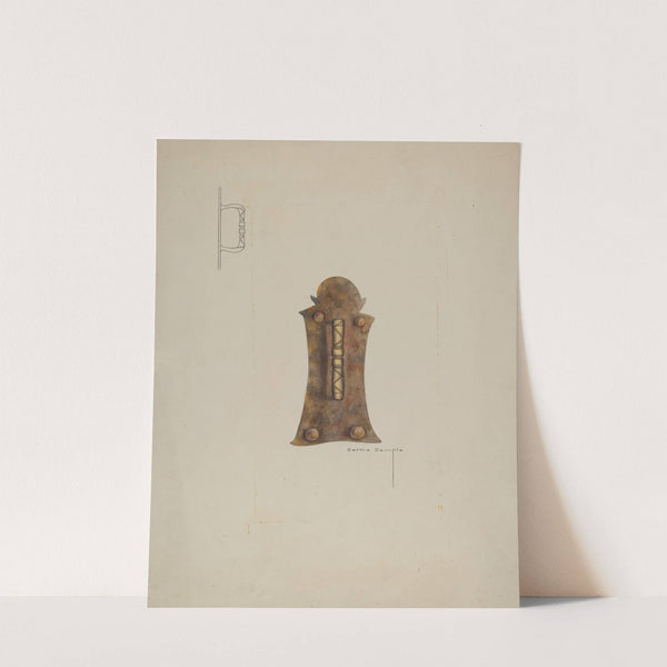 Iron Door Handle by Bertha Semple