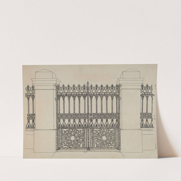 Iron Fence and Gate by Ray Price