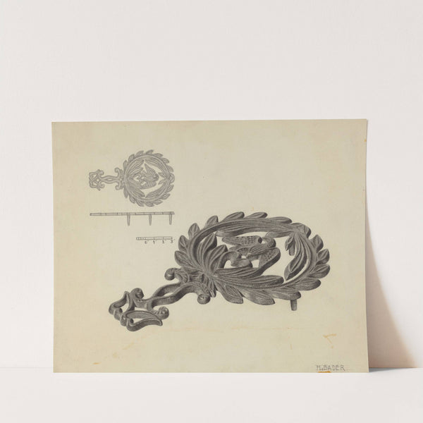 Iron Holder by Herman Bader