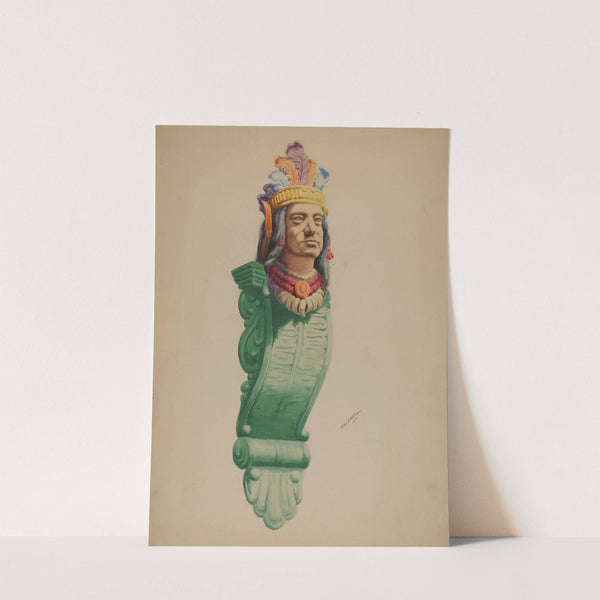 Iron Indian Head by Charles Moss