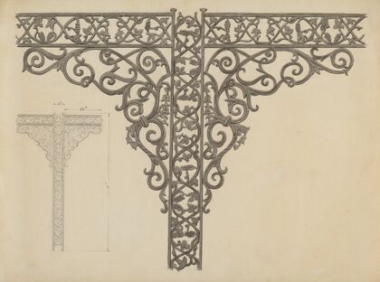 Iron Porch Supports