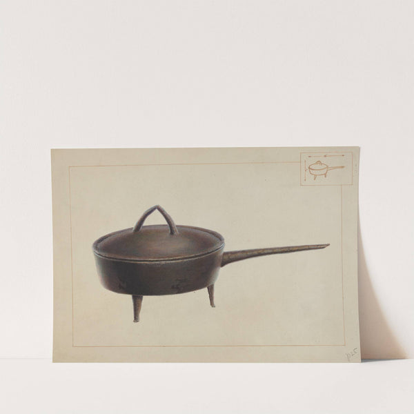 Iron Pot with Cover by Edward L. Loper