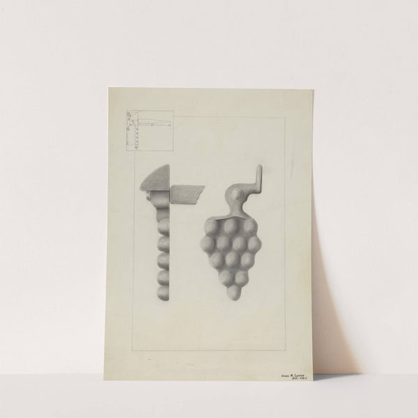 Iron Shutter Fastener by James M. Lawson