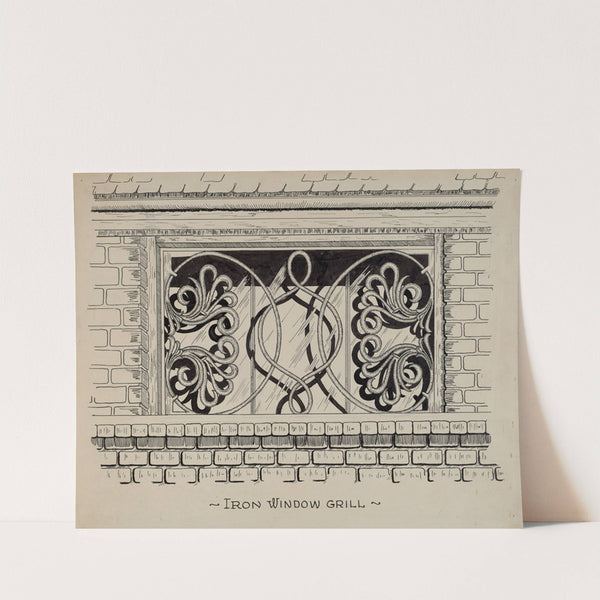 Iron Work in Attic Window by Ray Price