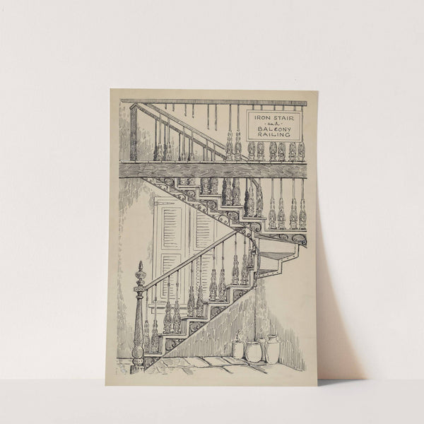 Iron Work on Stairway by Al Curry