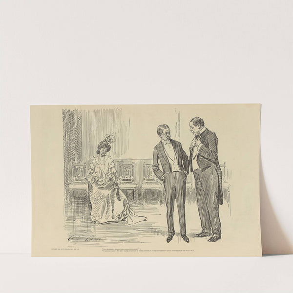 ‘Is it expensive sending your girls to college’ (1900-1905) by Charles Dana Gibson
