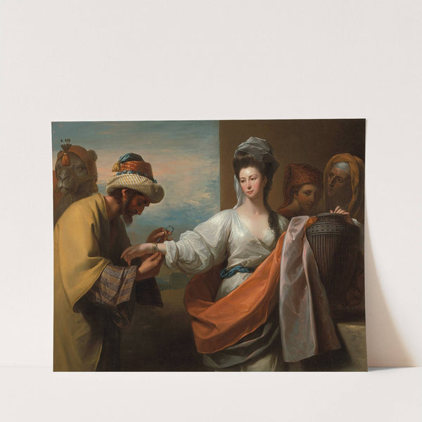 Isaac’s Servant Tying The Bracelet On Rebecca’s Arm by Benjamin West