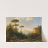 Ischia with a view of the Aragonese Castle by Thomas Ender