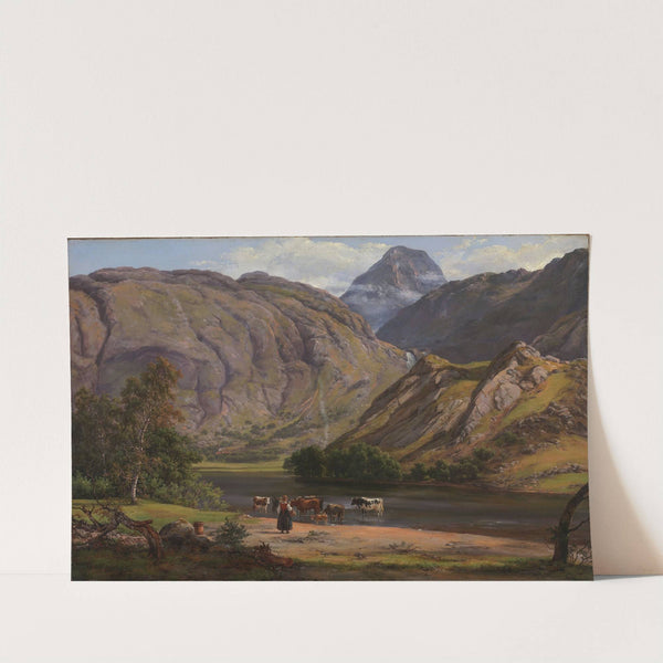 Isdalen at Svartediket near Bergen by Johan Christian Dahl