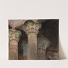 Isis – capitals in the temple of Isis. From the journey to Egypt (1903) by Jan Ciągliński