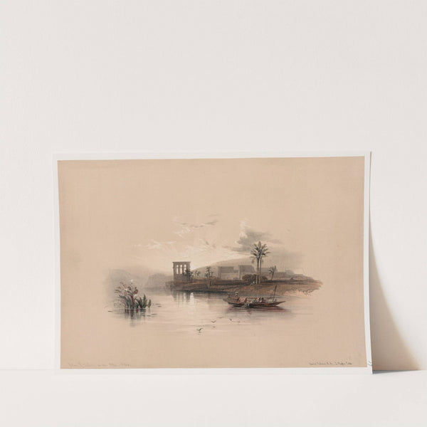 Island of Philæ on the Nile, Nubia. (1846-1849) by David Roberts
