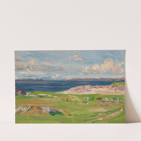 Island Of Rum From Iona by Francis Campbell Boileau Cadell