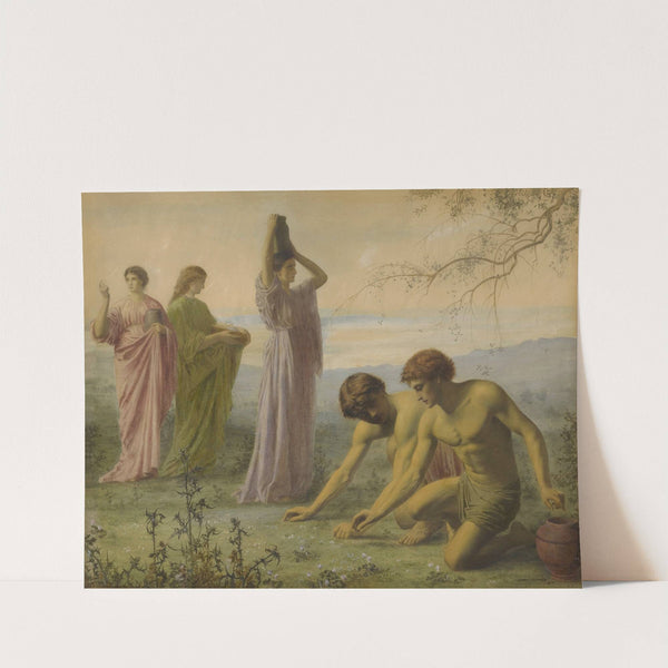 Israelites Gathering Mana by Edward Clifford