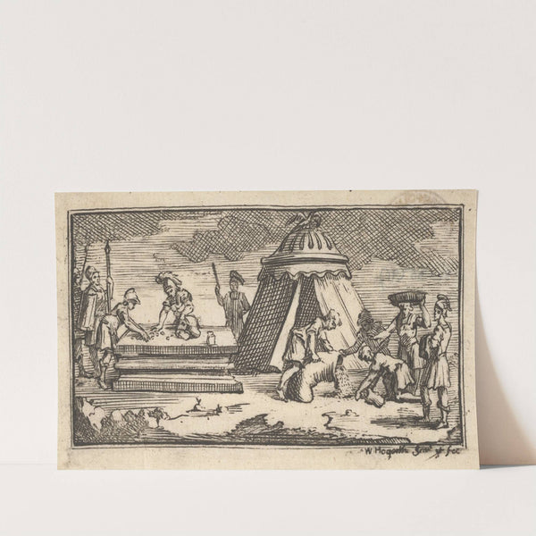 Issued Barley Instead of Wheat (1725) by William Hogarth