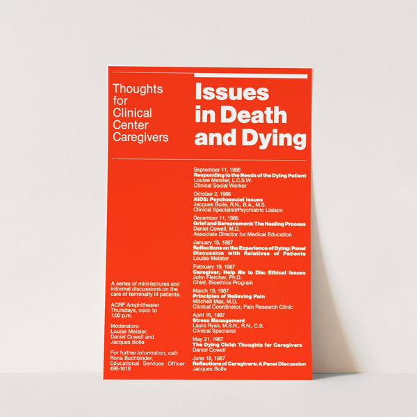 Issues in death and dying by National Institutes of Health
