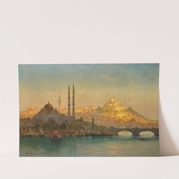 Istanbul, Valide and the Suleymaniye mosque by Ernest Karl Eugen Koerner