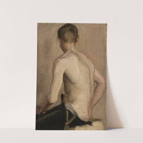 Istuv meesakt (between 1901 and 1905) by Nikolai Triik