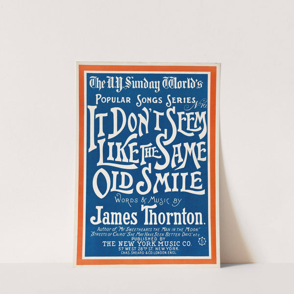 It don't seem like the same old smile by Anonymous