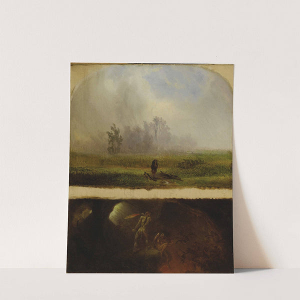 It Rains It Shines, The Devil Whipping His Wife by William Holbrook Beard