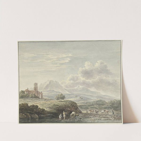 Italiaans landschap, after Karel du Jardin, 1761 - 1800 by Daniël Dupré