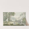 Italiaans landschap (1706 - 1759) by Jacob van Liender