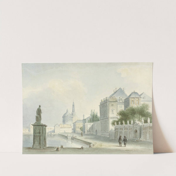 Italiaans stadsgezicht by Bartholomeus Johannes van Hove