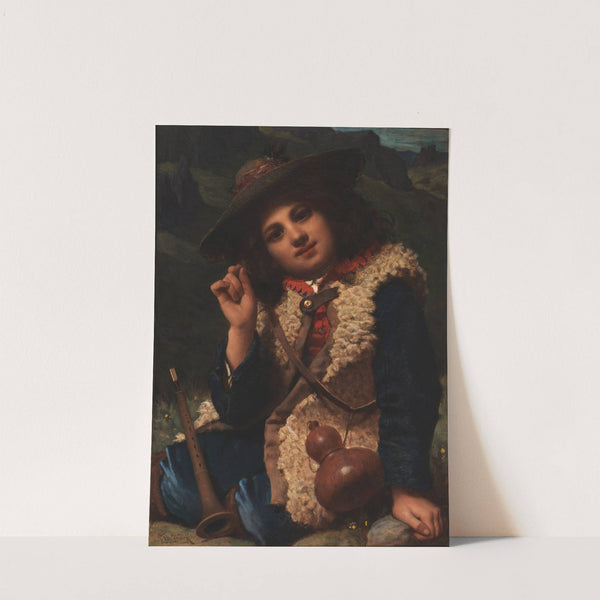 Italian Boy in Sheepskin Jacket by Pierre-Louis-Joseph de Coninck