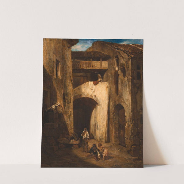Italian Courtyard (1842) by Alexandre-Gabriel Decamps