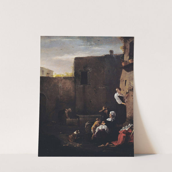 Italian Courtyard by Thomas Wijck