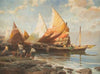 Italian fishermen at the beach