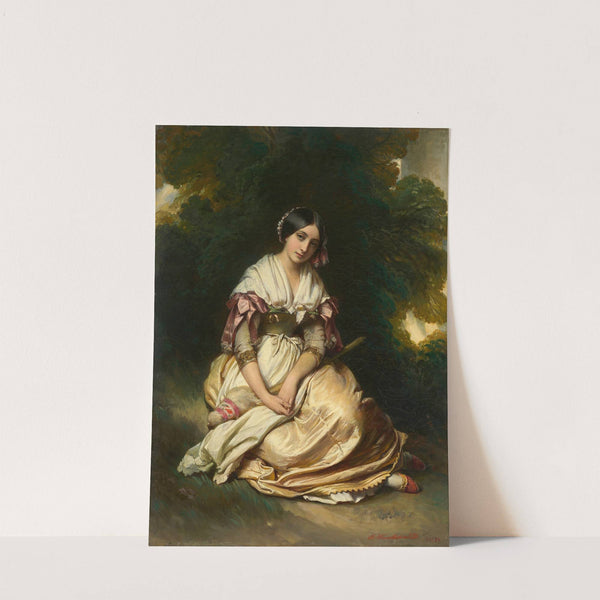 Italian girl by Hermann Winterhalter