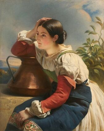 Italian Girl at a Fountain (1833 - 1834)