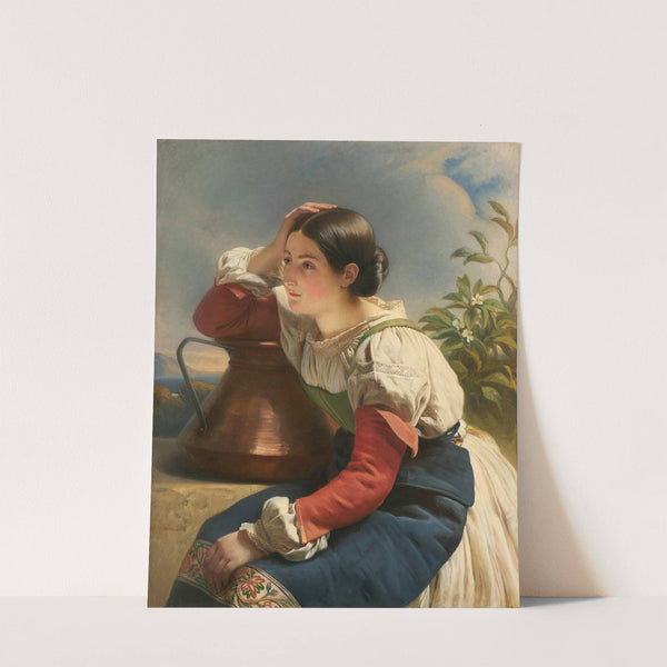 Italian Girl at a Fountain (1833 - 1834) by Hermann Winterhalter