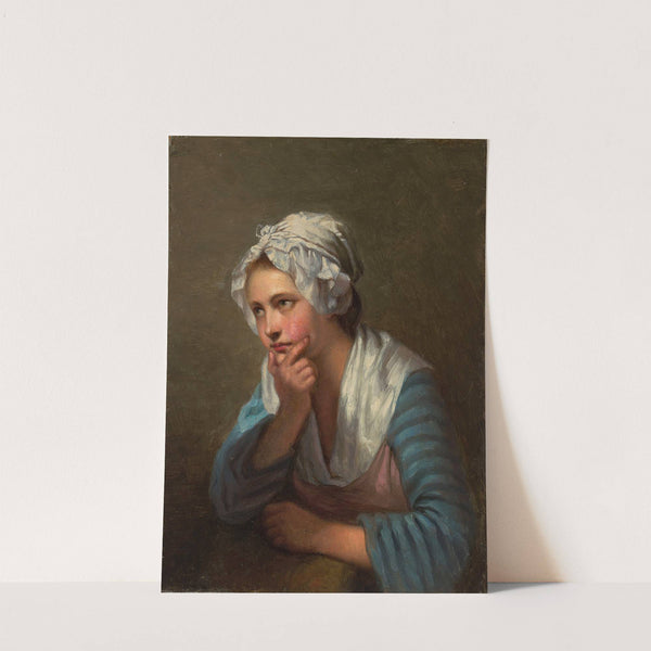 Italian Girl Leaning On Her Hand by Ida Silfverberg