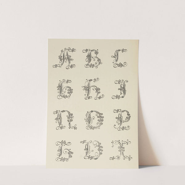 Italian Gothic Initials by Frank Chouteau Brown