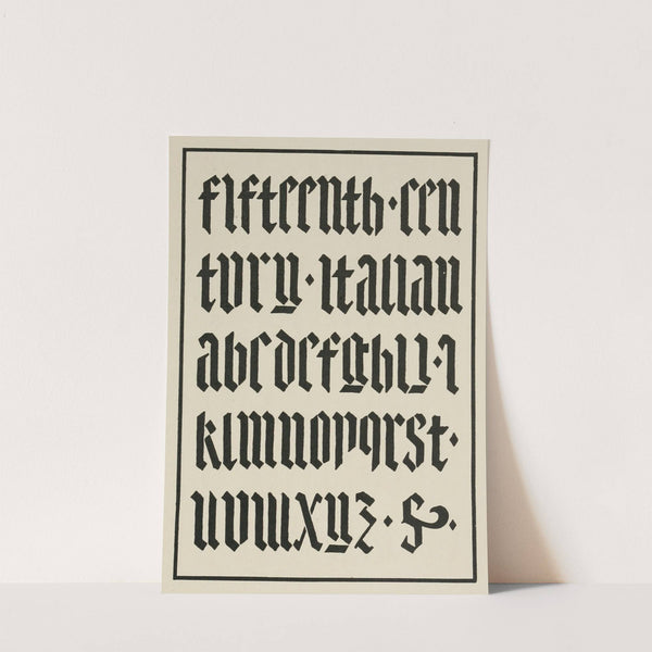 Italian Inlaid Blackletters by Frank Chouteau Brown