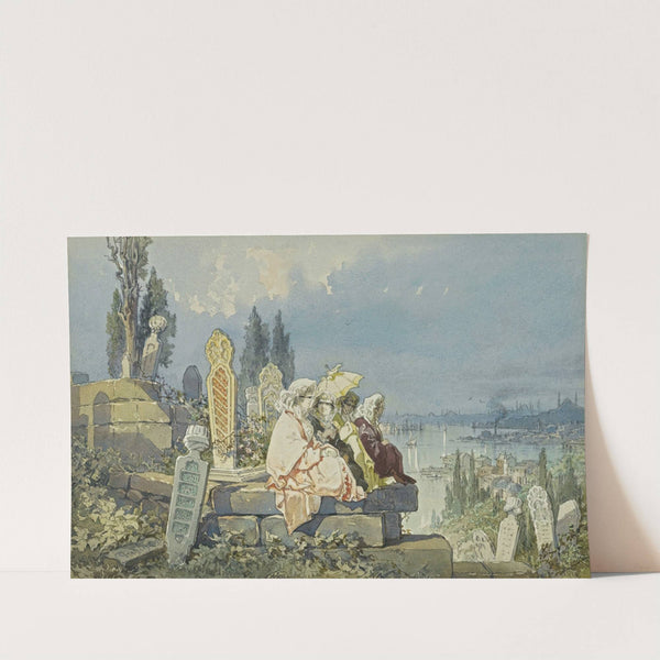 Italian Ladies At Eyüp by Amadeo Preziosi