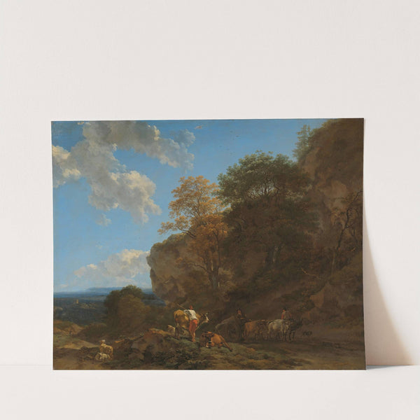 Italian Landscape by Nicolaes Pietersz. Berchem