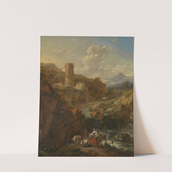 Italian Landscape by Nicolaes Pietersz. Berchem
