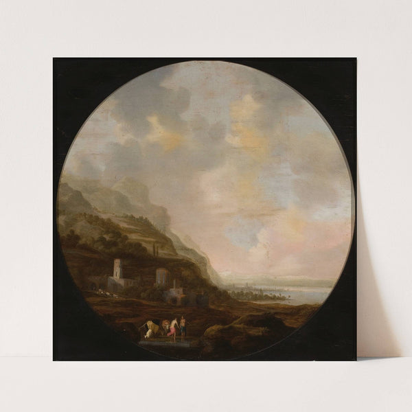 Italian landscape (1644) by Dirck Dalens the elder