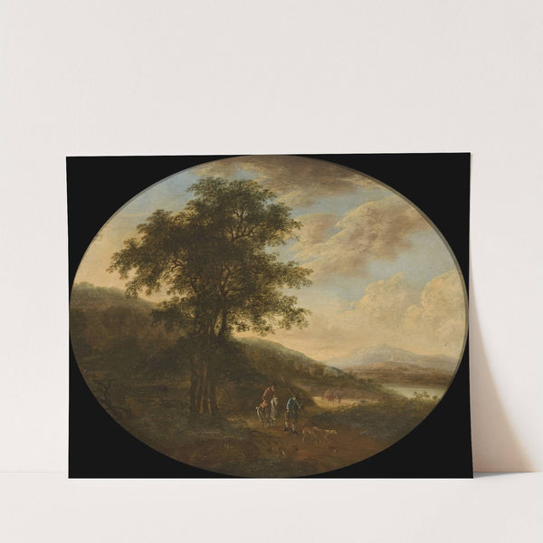 Italian landscape by Ottomar Hackius