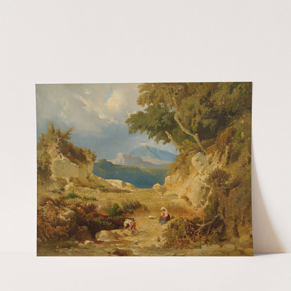 Italian Landscape (1850s) by Julie Wilhelmine Hagen-Schwarz