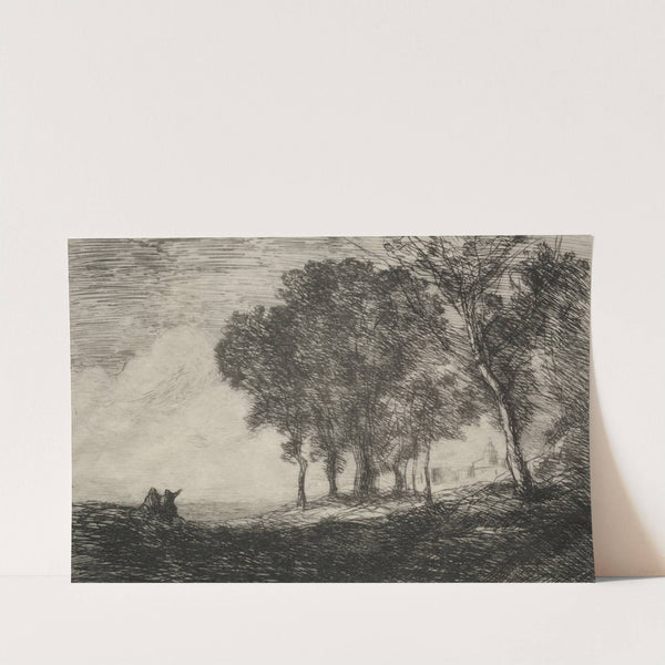 Italian Landscape by Jean-Baptiste-Camille Corot