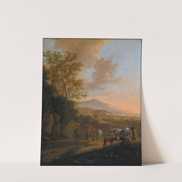 Italian Landscape with an Ox-cart by Jan Both