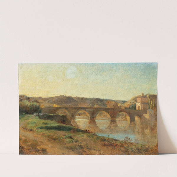 Italian Landscape With Bridge by Jean-Baptiste Carpeaux
