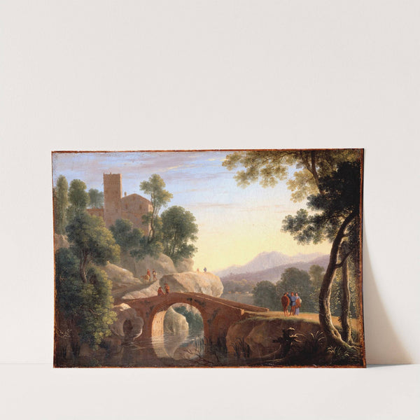 Italian Landscape with Bridge by Herman van Swanevelt