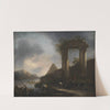 Italian Landscape with Classical Ruins by Willem Schellinks