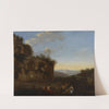 Italian Landscape with Figures by Johan Van Haensbergen