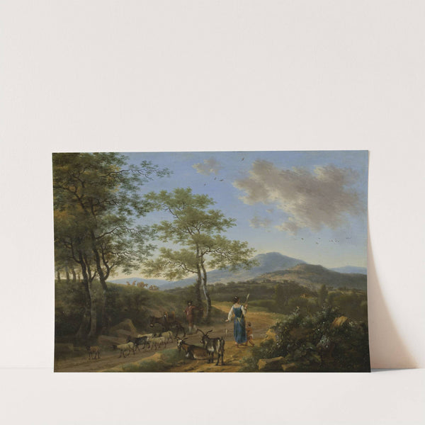 Italian Landscape with Herdsmen by Willem de Heusch