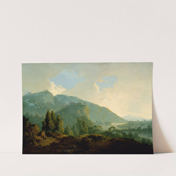 Italian Landscape with Mountains and a River by Joseph Wright of Derby